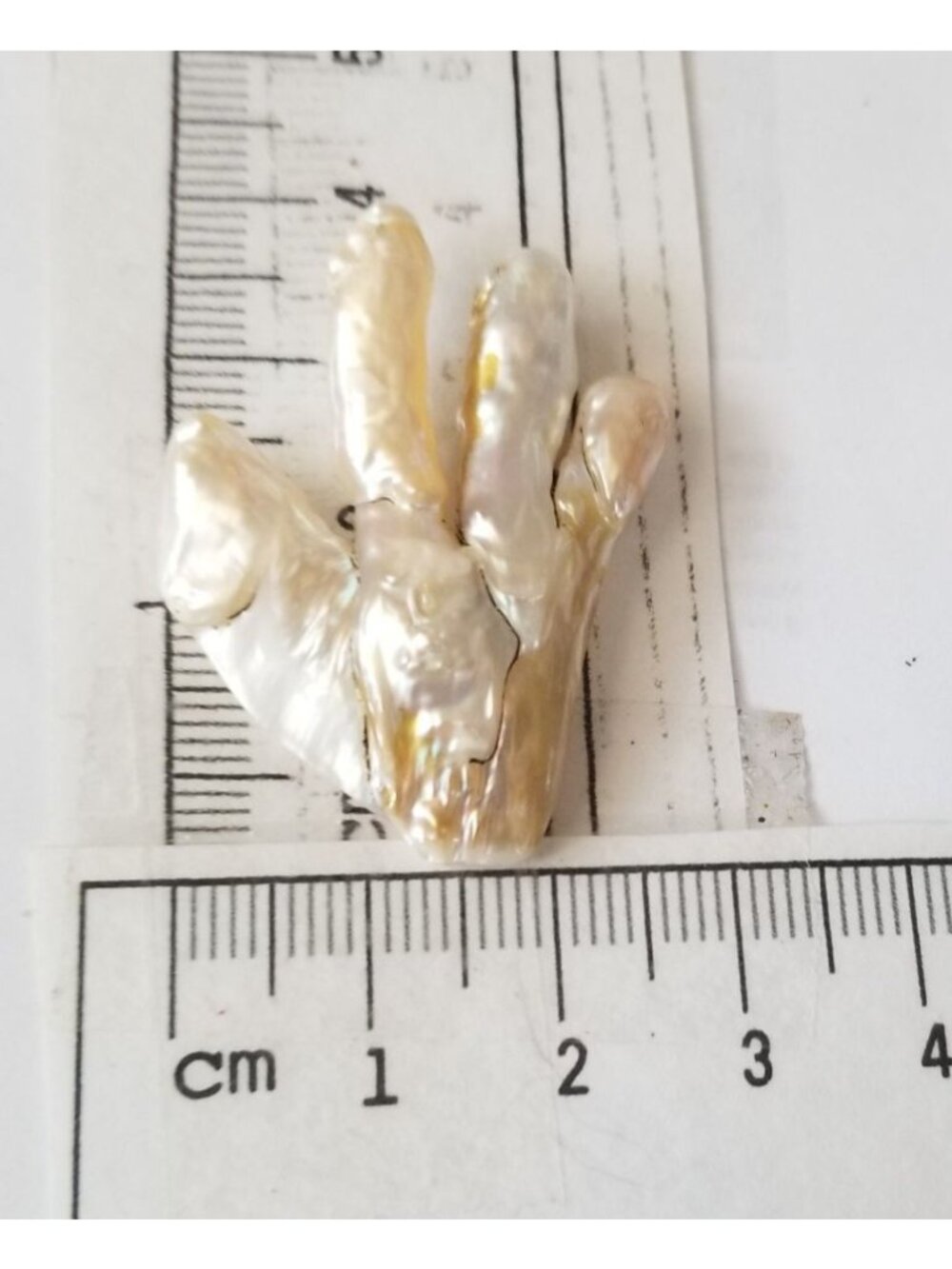 Loose Baroque Chicken Feet Freshwater Keshi 25.5 ct  5.1 gr 4 cm  x 3 cm
